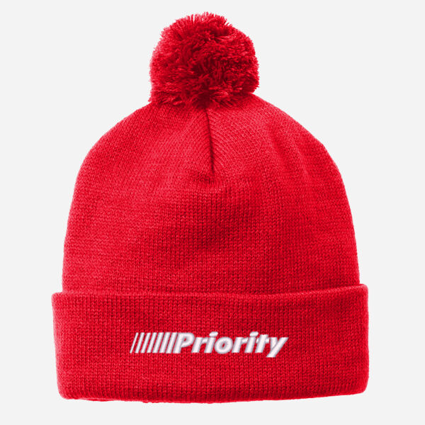 Sport- Tek Solid Pom Pom Beanie Thumbnail
